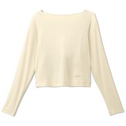 アロンジェセットアップトップ ALLONGE SET UP TOP DC123105 カメオベージュ(EO) Mサイズ [フィットネス ヨガ カップ付きシャツ レディース]