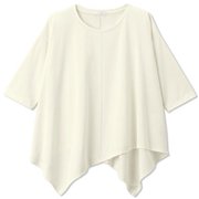 アシンメトリー3/4ティー ASYMMETRY 3/4 TEE DC723109 ジャスミンホワイト(JW) Mサイズ [フィットネス ヨガ シャツ レディース]