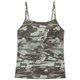 スキニッシュプリントキャミソール SKINISH PRINT CAMISOLE DC123104P ブラック(K) Sサイズ [フィットネス ヨガ カップ付きシャツ レディース]