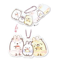 SG-5541484FU すみっコぐらし へんしんアクリルキーホルダー ふしぎなうさぎのおにわ [キャラクターグッズ]