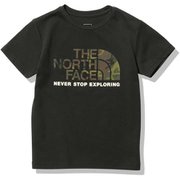 ショートスリーブカモロゴティー S/S Camo Logo Tee NTJ32359 ブラック(K) 150サイズ [アウトドア トップス キッズ]