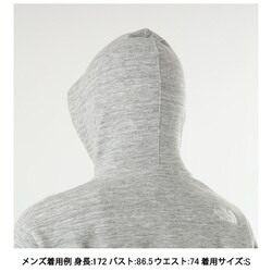 ノースフェイス スクエアロゴフルジップ パーカー ホワイトミックスグレーWX ノースフェイス/THE NORTH FACE スクエアロゴフルジップ