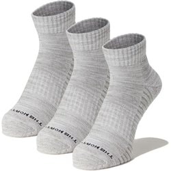 ランニング アンイーブン ドライ 3P アンクル Running Uneven Dry 3P Ankle NN82303 グレーモク(GM) Mサイズ(25-27cm) [ランニングウェア ソックス]