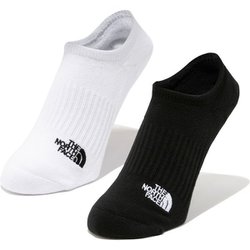 TNF ロゴ 2P ショート ユニセックス ソックス TNFブラック×TNFホワイト（KW） Mサイズ（25-27cm） NN82311
