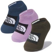 オーガニック 3P B Organic 3P NNB82312 ニュートープグリーン×スモーキーグレープ(NS) BSサイズ(10-12cm) [ベビーソックス]