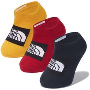 オーガニック 3P B Organic 3P NNB82312 TNFイエロー×TNFレッド(YR) BSサイズ(10-12cm) [ベビーソックス]