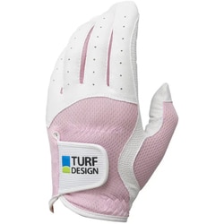 TDGL-2170L WH/PK M [ゴルフグローブ レディース 両手用 Mサイズ ホワイト/ピンク]
