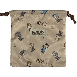 SN-PCH01（S） PEANUTS ポーチ Sサイズ BEIGE [キャラクターグッズ]