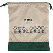SN-PCH03（L） PEANUTS ポーチ Lサイズ IVORY/GREEN [キャラクターグッズ]