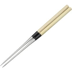 本焼ステンレス 朴柄盛箸 120mm BML2201