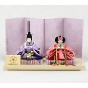 親王飾り 親王二人飾り コンパクト 産地岩槻 「まりひな」 雛人形 伝統工芸 Koei-8080-303107-3