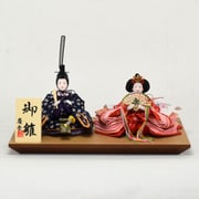 親王飾り 親王二人飾り コンパクト 産地岩槻 「まりひな」 雛人形 伝統工芸 Koei-303107-2B