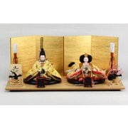 親王飾り 親王二人飾り コンパクト 産地岩槻 「梅春」 伝統工芸 Koei-304110-3D
