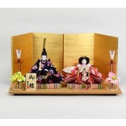 親王飾り 親王二人飾り シンプル おしゃれ 産地岩槻 「福寿」 伝統工芸 Koei-304111-B