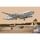 RE14301 米 ダグラスDC-7C四発旅客機 パンアメリカン航空1950年代 [1/144スケール プラモデル]