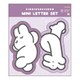 キャラクターグッズ S8905703 siroiusagichan ダイカットミニレター ライトパープル