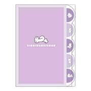 キャラクターグッズ S2135736 siroiusagichan 5ポケット ダイカットクリアファイル ライトパープル