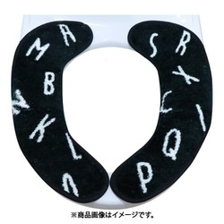 ふんわリッチ 便座マットサンセリフ フリー BLACK