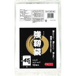 強靭袋 半透明乳白 45L 10枚 KZ-45