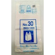 レジ袋 NO,30 無着色 半透明 100枚 NP-30