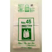 レジ袋 NO,45 無着色 半透明 100枚 NP-45