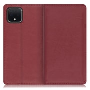 WORK10GG-RD-PX4 [LOOF Royale Google Pixel 4用 本革スマホケース/スタンド機能＆カードポケット付き ワインレッド]