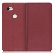 WORK10GG-RD-PX3XL [LOOF Royale Google Pixel 3 XL用 本革スマホケース/スタンド機能＆カードポケット付き ワインレッド]