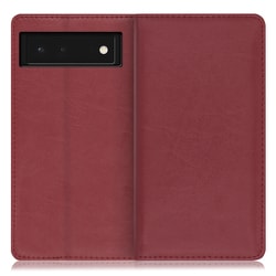 WORK10GG-RD-GPX6 [LOOF Royale Google Pixel 6用 本革スマホケース/スタンド機能＆カードポケット付き ワインレッド]
