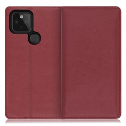 WORK10GG-RD-GPX5 [LOOF Royale Google Pixel 5用 本革スマホケース/スタンド機能＆カードポケット付き ワインレッド]