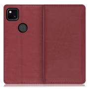 WORK10GG-RD-GPX4A [LOOF Royale Google Pixel 4a用 本革スマホケース/スタンド機能＆カードポケット付き ワインレッド]
