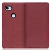 WORK10GG-RD-3AXL [LOOF Royale Google Pixel 3a XL用 本革スマホケース/スタンド機能＆カードポケット付き ワインレッド]