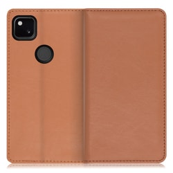 WORK10GG-BN-GPX4A [LOOF Royale Google Pixel 4a用 本革スマホケース/スタンド機能＆カードポケット付き ブラウン]