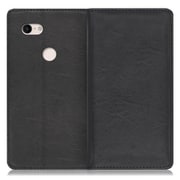 WORK10GG-BK-PX3XL [LOOF Royale Google Pixel 3 XL用 本革スマホケース/スタンド機能＆カードポケット付き ブラック]