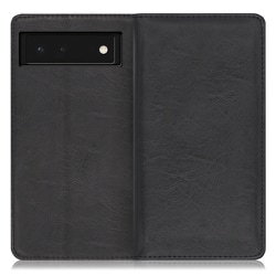 WORK10GG-BK-GPX6 [LOOF Royale Google Pixel 6用 本革スマホケース/スタンド機能＆カードポケット付き ブラック]