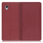 WORK10AO-RD-SENP [LOOF Royale AQUOS sense plus用 本革スマホケース/スタンド機能＆カードポケット付き ワインレッド]