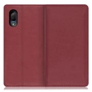 WORK10AO-RD-SEN3P [LOOF Royale AQUOS sense3 plus用 本革スマホケース/スタンド機能＆カードポケット付き ワインレッド]