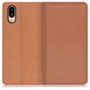 WORK10AO-BN-SMP65G [LOOF Royale AQUOS シンプルスマホ6用 本革スマホケース/スタンド機能＆カードポケット付き ブラウン]