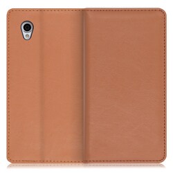 WORK10AO-BN-SENP [LOOF Royale AQUOS sense plus用 本革スマホケース/スタンド機能＆カードポケット付き ブラウン]