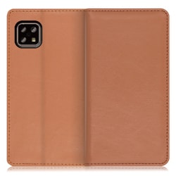 WORK10AO-BN-ASE4 [LOOF Royale AQUOS sense5G/sense4 basic/sense4 lite用 本革スマホケース/スタンド機能＆カードポケット付き ブラウン]