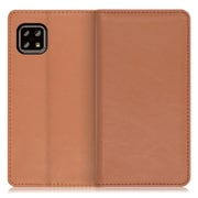 WORK10AO-BN-ASE4 [LOOF Royale AQUOS sense5G/sense4 basic/sense4 lite用 本革スマホケース/スタンド機能＆カードポケット付き ブラウン]