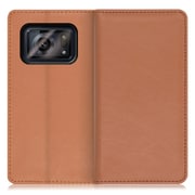 WORK10AO-BN-AR6 [LOOF Royale AQUOS R6用 本革スマホケース/スタンド機能＆カードポケット付き ブラウン]