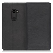 WORK10AO-BK-ZERO [LOOF Royale AQUOS zero用 本革スマホケース/スタンド機能＆カードポケット付き ブラック]