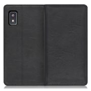 WORK10AO-BK-AWISH [LOOF Royale AQUOS wish/wish2用 本革スマホケース/スタンド機能＆カードポケット付き ブラック]