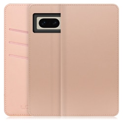 WORK13GG-NEWPK-GPX7 [LOOF SKIN Google Pixel 7用 PUレザースマホケース/スタンド機能＆カードポケット付き シャンパンローズ]