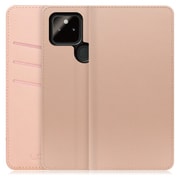 WORK13GG-NEWPK-GPX5A5G [LOOF SKIN Google Pixel 5a（5G）用 PUレザースマホケース/スタンド機能＆カードポケット付き シャンパンローズ]