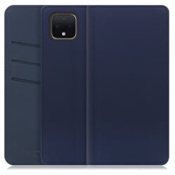 WORK13GG-NEWNY-PX4XL [LOOF SKIN Google Pixel 4 XL用 PUレザースマホケース/スタンド機能＆カードポケット付き ネイビー]