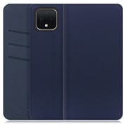 WORK13GG-NEWNY-PX4 [LOOF SKIN Google Pixel 4用 PUレザースマホケース/スタンド機能＆カードポケット付き ネイビー]