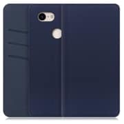 WORK13GG-NEWNY-PX3 [LOOF SKIN Google Pixel 3用 PUレザースマホケース/スタンド機能＆カードポケット付き ネイビー]