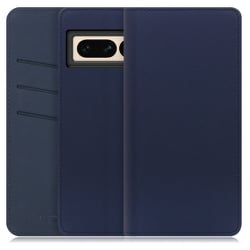 WORK13GG-NEWNY-GPX7P [LOOF SKIN Google Pixel 7 Pro用 PUレザースマホケース/スタンド機能＆カードポケット付き ネイビー]