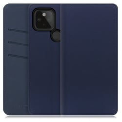 WORK13GG-NEWNY-GPX5 [LOOF SKIN Google Pixel 5用 PUレザースマホケース/スタンド機能＆カードポケット付き ネイビー]